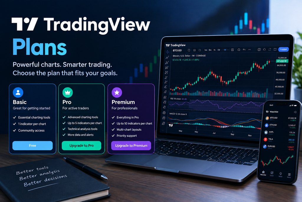 Trading View plans and pricing options for professional market analysis and charting