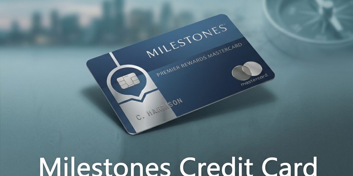 Official Milestones credit card unsecured credit card feature image showing card details and modern metallic design.