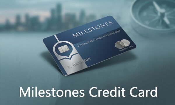 Official Milestones credit card unsecured credit card feature image showing card details and modern metallic design.